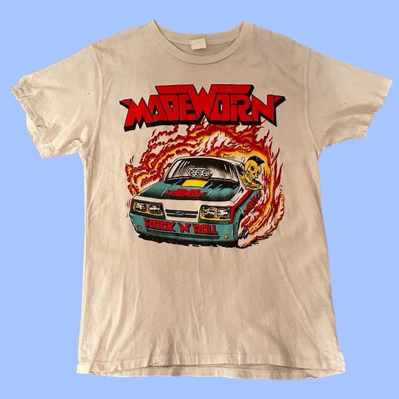 MadeWorn Rock n’ Roll T-Shirt With Bag. Size XS - Picture 1 of 8